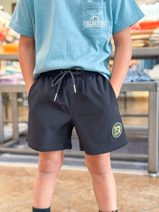 Roost Youth Active Shorts in Black