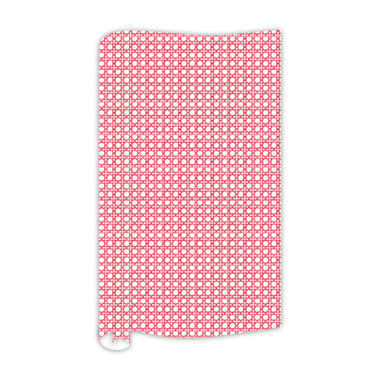 Red Cane Trellis Wrapping Paper