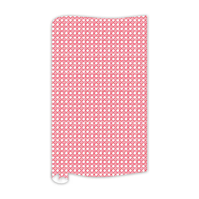 Red Cane Trellis Wrapping Paper