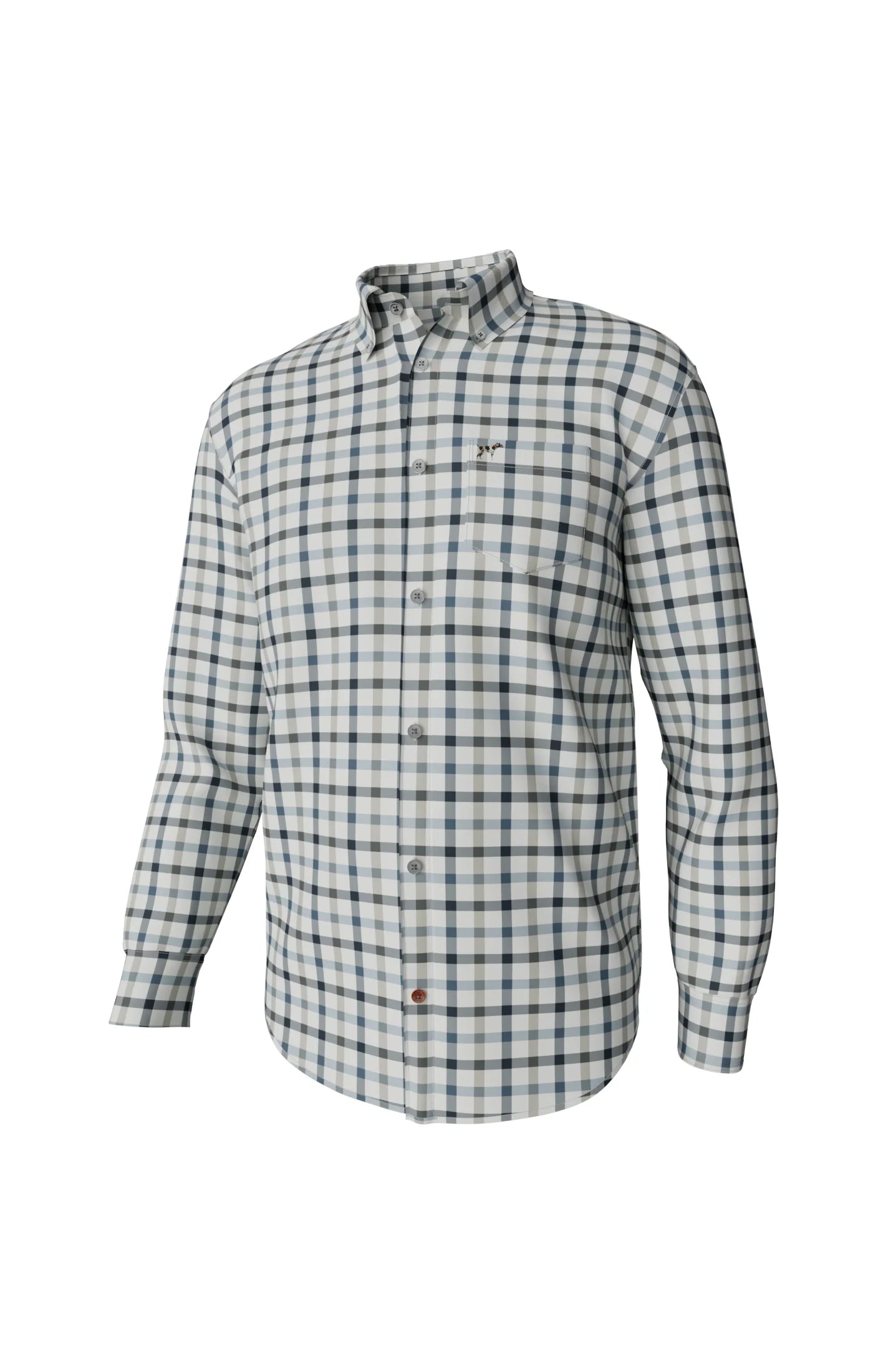 Southern Point Hadley Luxe Long Sleeve Button Down in Mallard