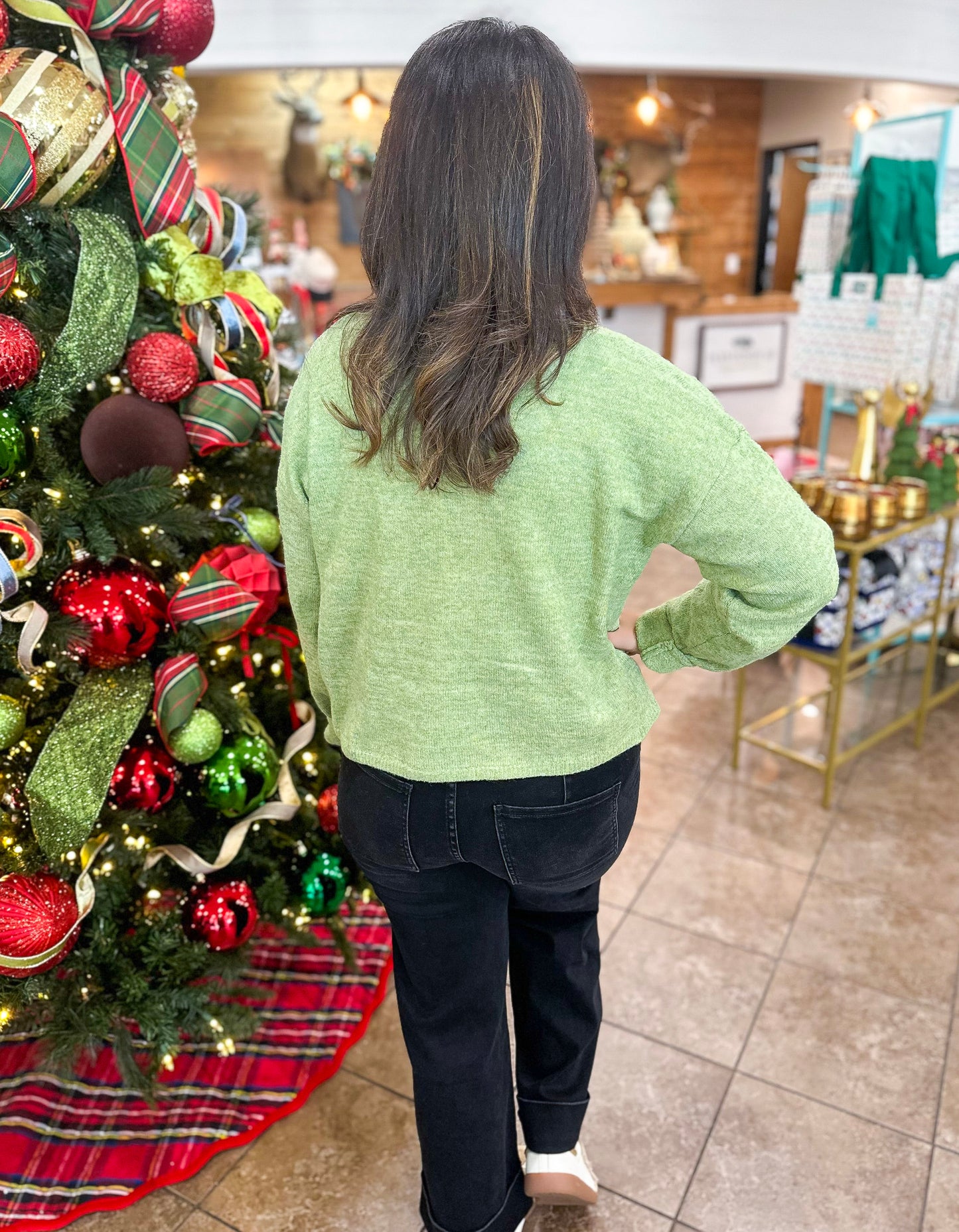 The Maren Cardigan in Sage