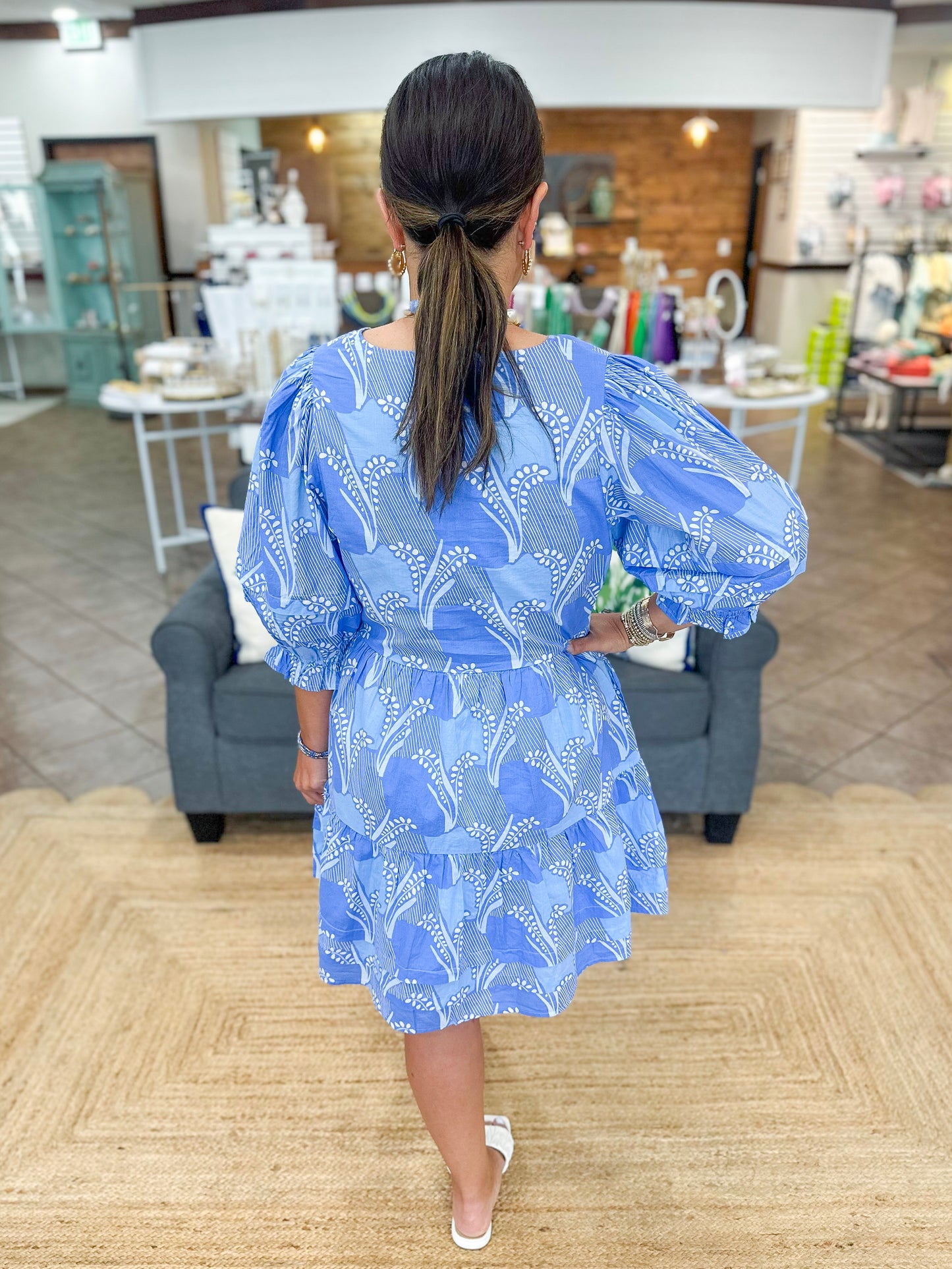 Mary Square Raya Dress | Color Me Sweet Blue