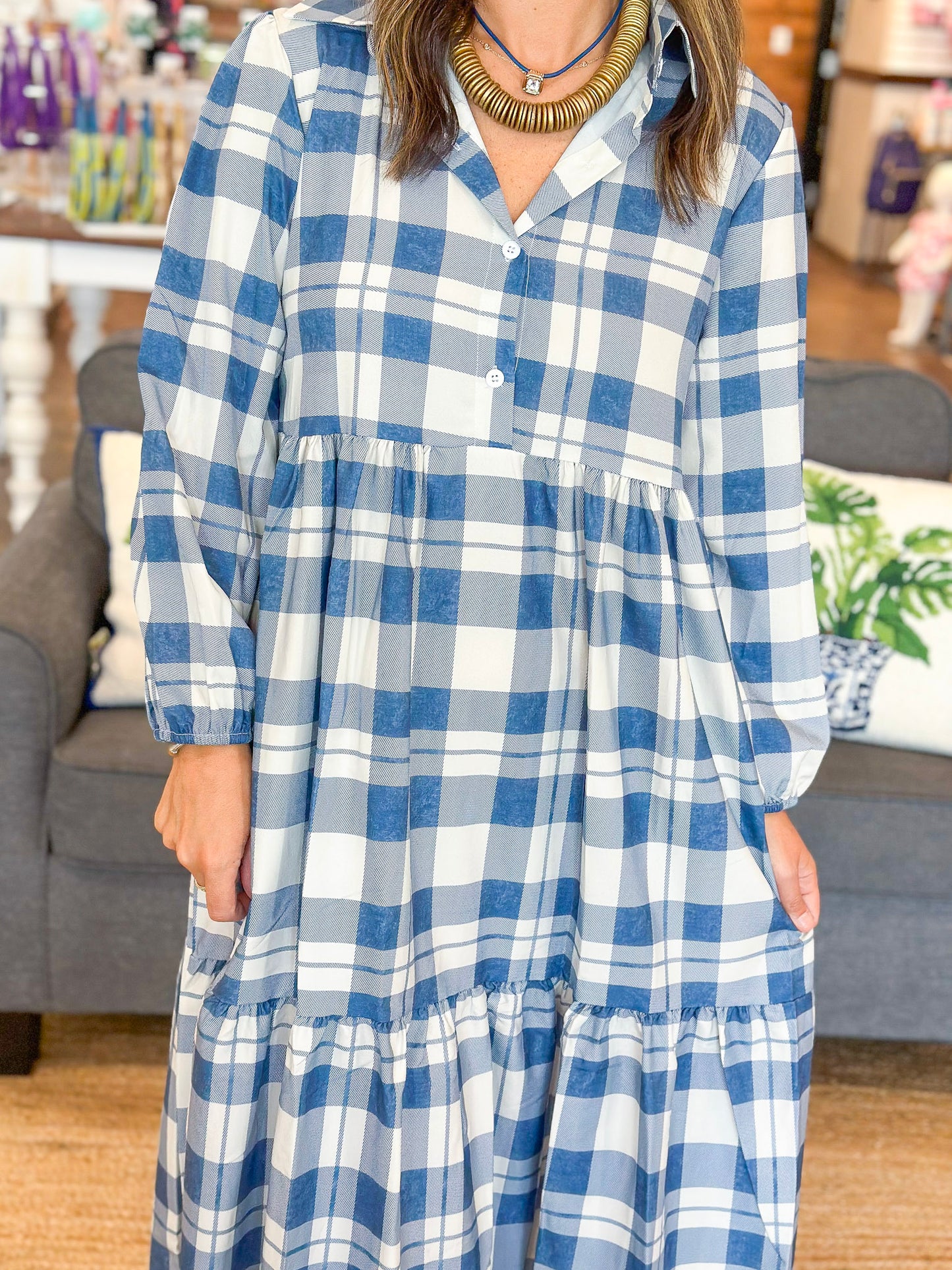 Falling For You Midi Dress