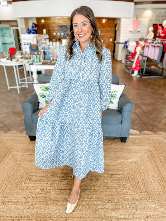 Floral Fade Midi Dress