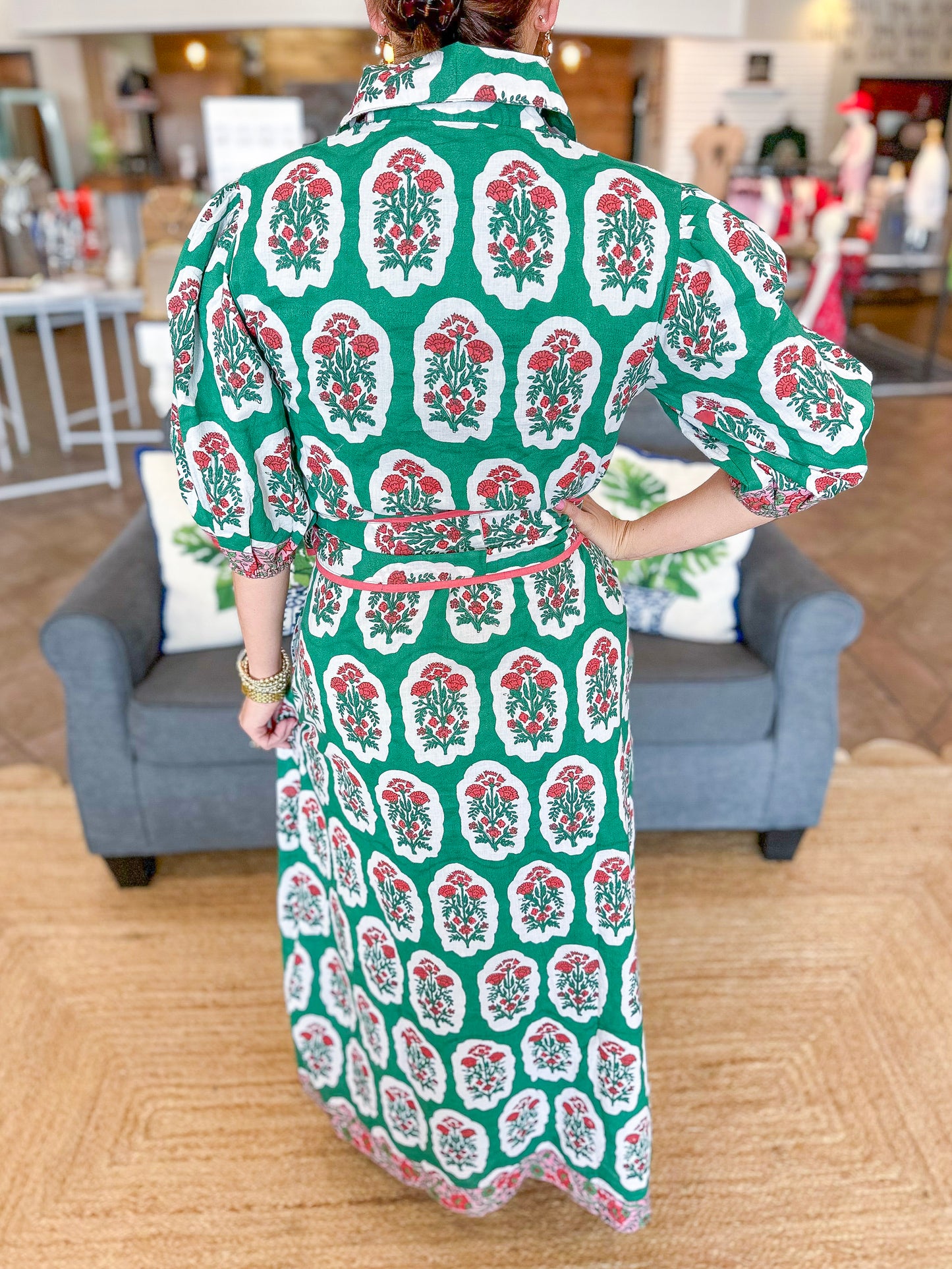 Victoria Dunn Eden Maxi in Greenbriar