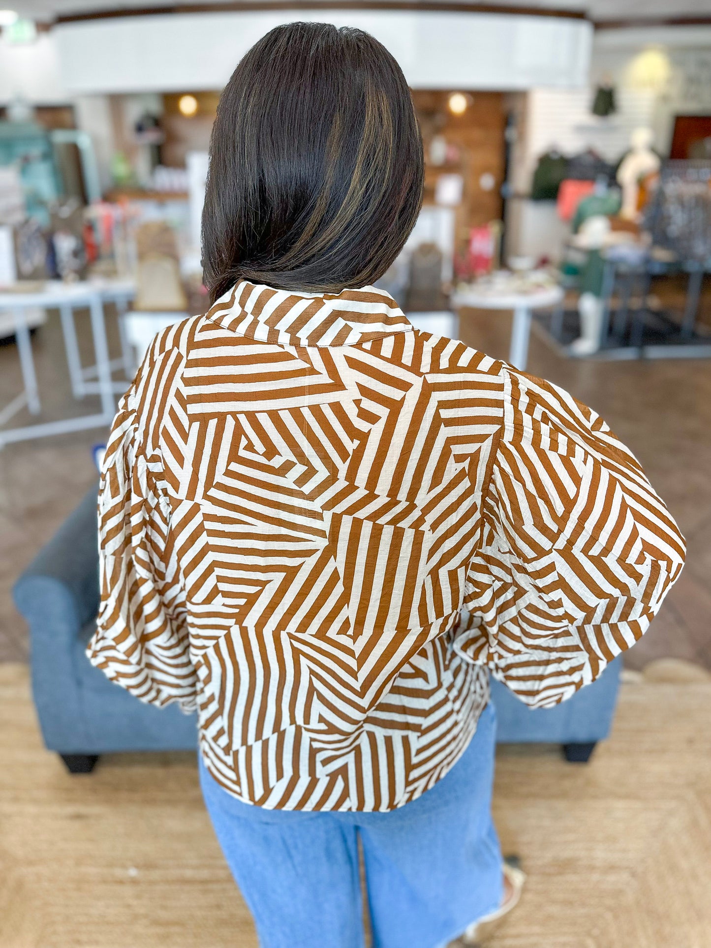 Autumn Abstract Top