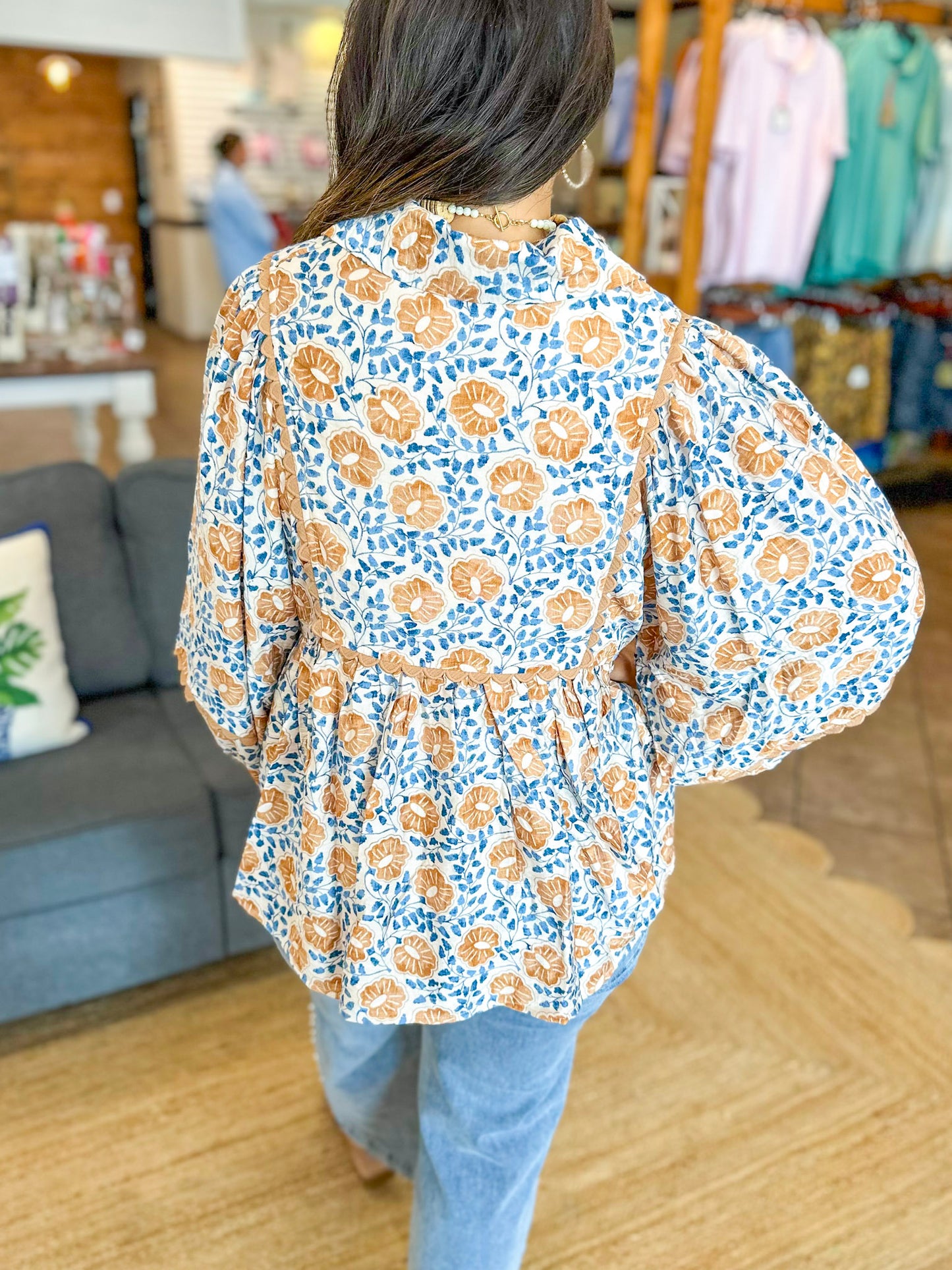 Midseason Muse Floral Top