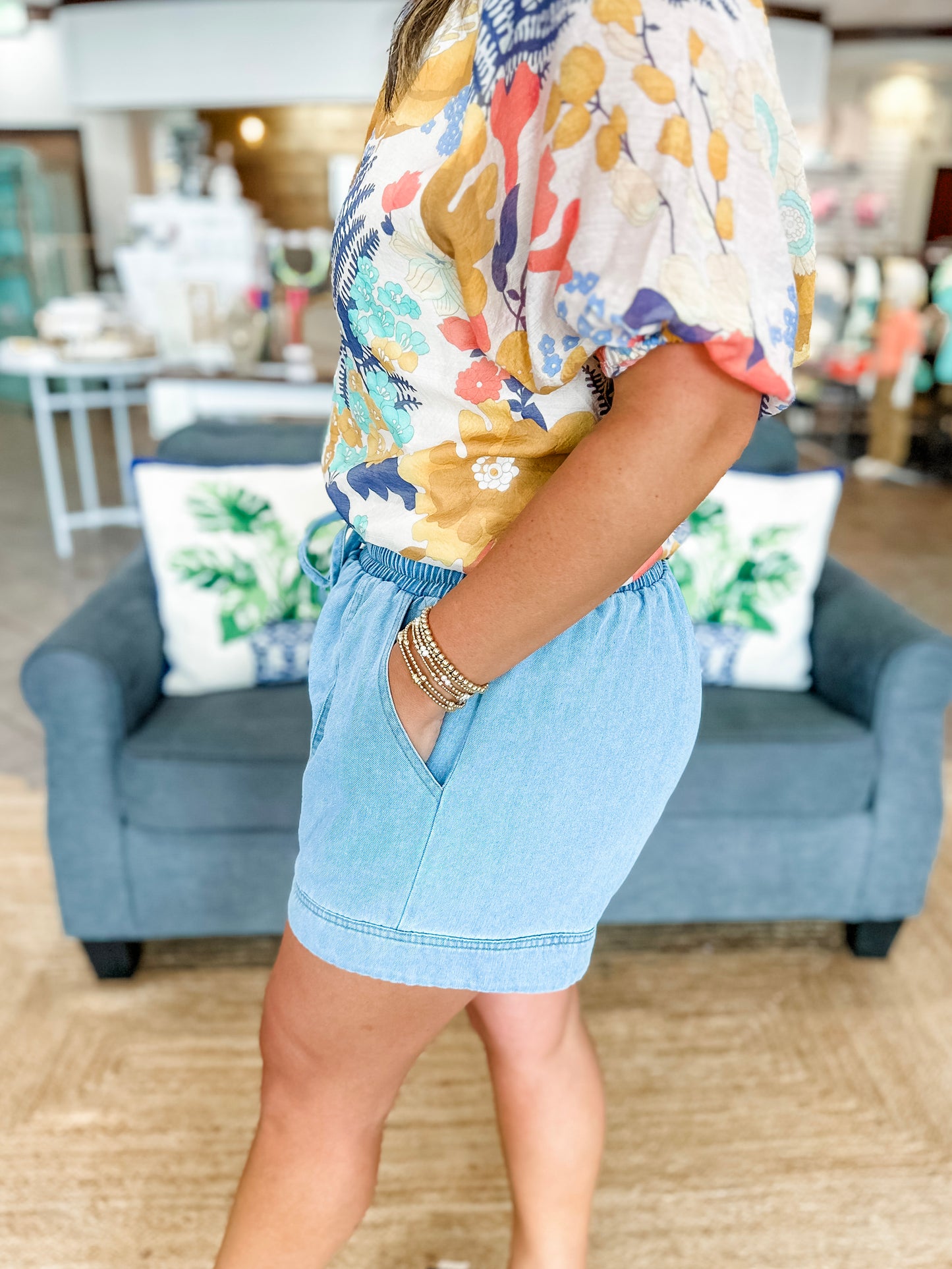 The Merritt Denim Shorts in Dark Denim