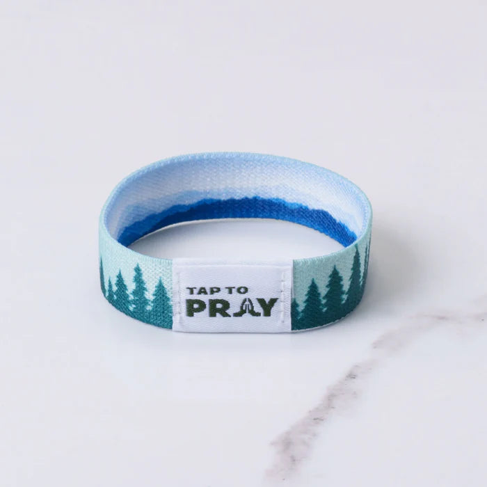 Tap to Pray Wristband - Mountains & Forests