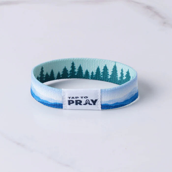 Tap to Pray Wristband - Mountains & Forests