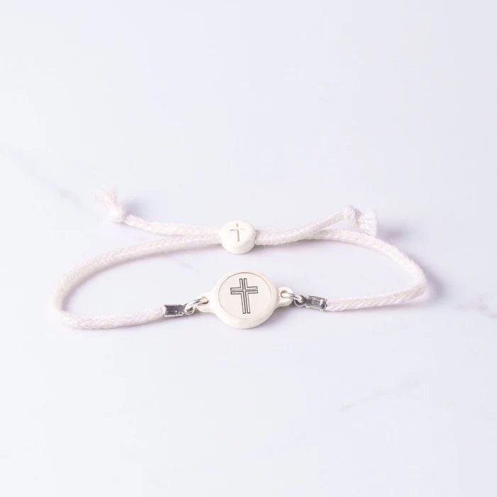 Tap to Pray Survivor Series Bracelet - Vanilla + Cross