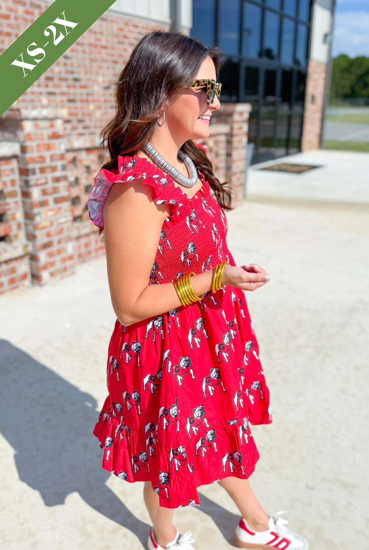 The Georgia Poplin Smocked Dress