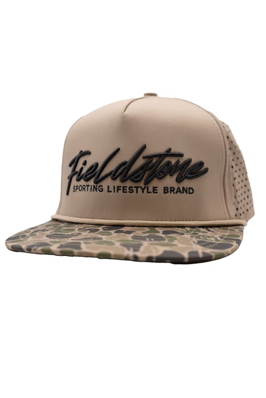 Fieldstone | Backwoods Camo Bill Full Logo Performance Hat
