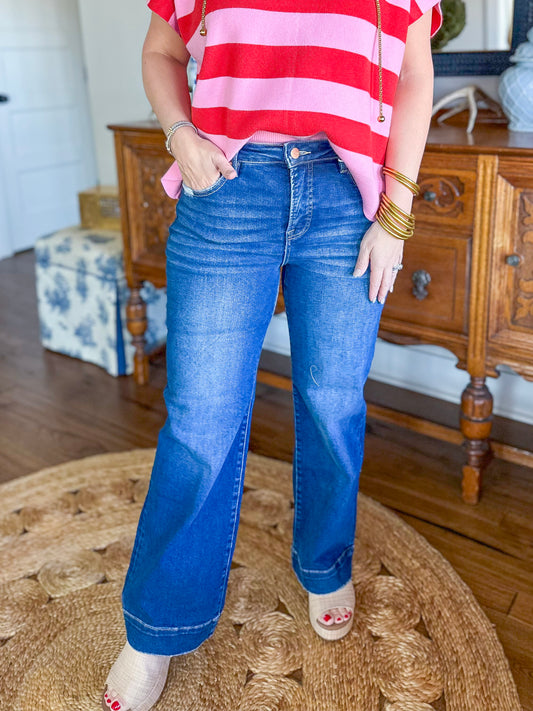 Hallie High-Rise Tummy Control Straight Jeans