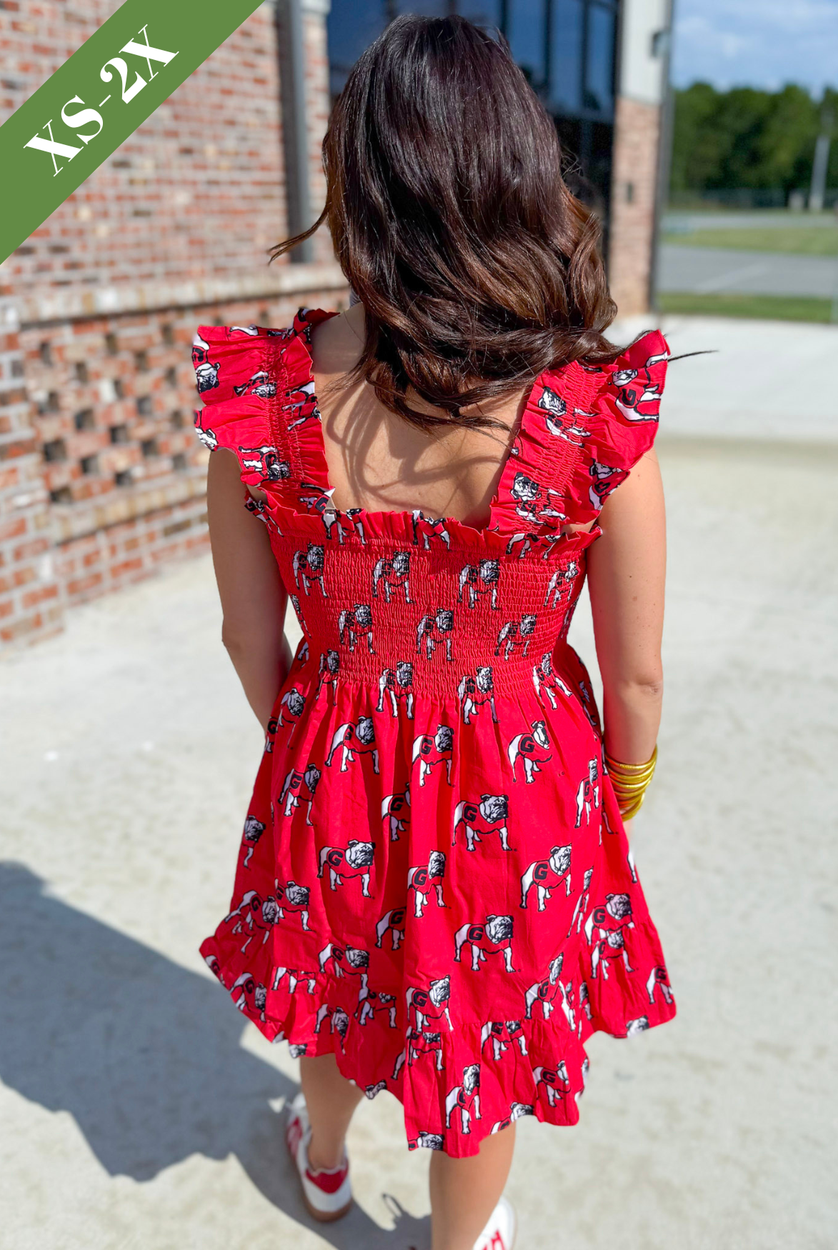 The Georgia Poplin Smocked Dress