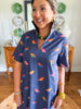Caryn Lawn | Georgia Bird Dress in Navy