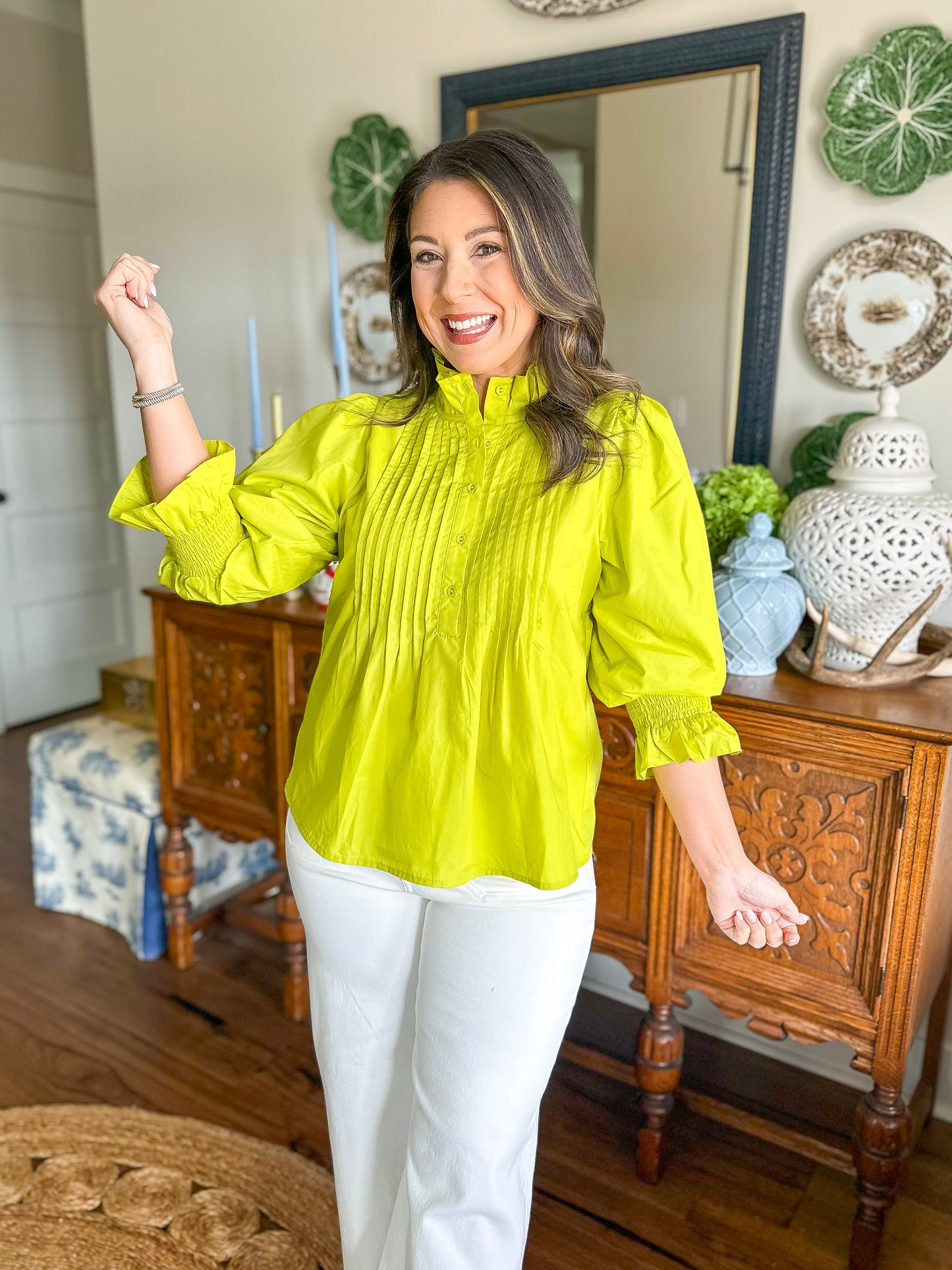 The Chartreuse Charm Top
