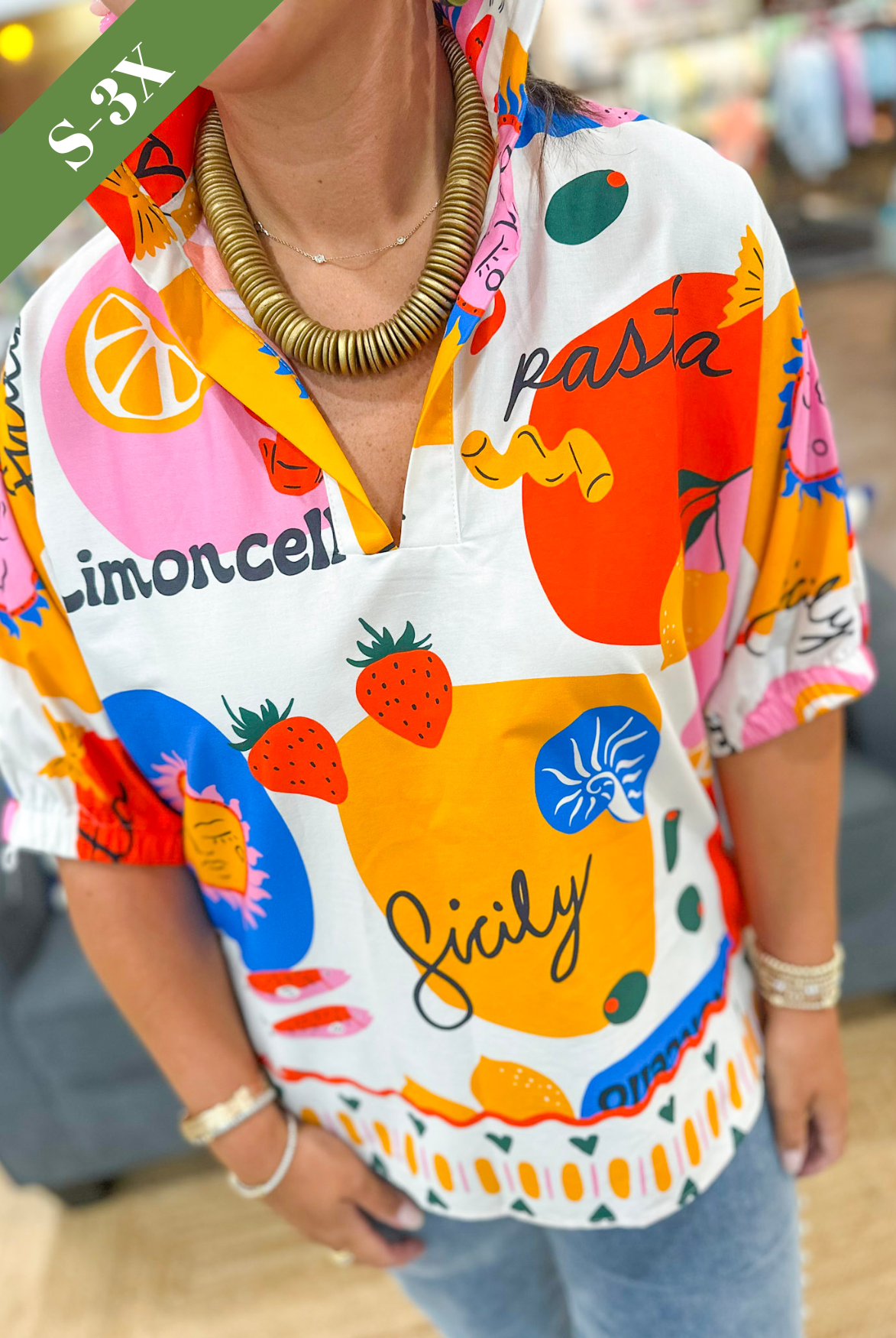 Adrienne Sloan Top in Sicily Calls