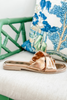 Naked Feet Goa Flat Sandal in Bronze