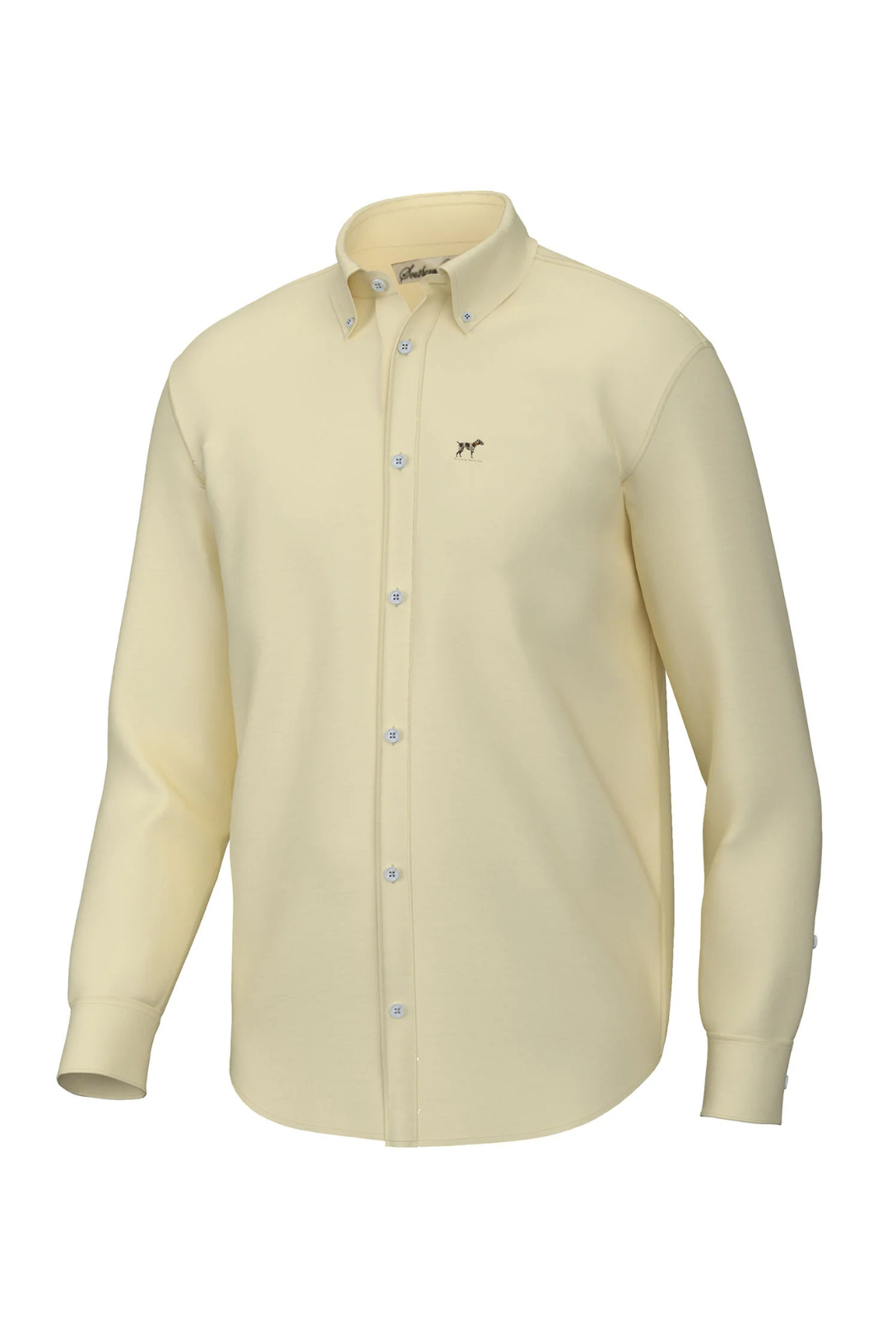 Southern Point Hadley Classic Long Sleeve Button Down in Solid Sunshine
