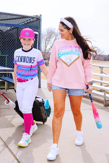 Brianna Cannon | Baseball Mama Ice Cream Drip Sweatshirt