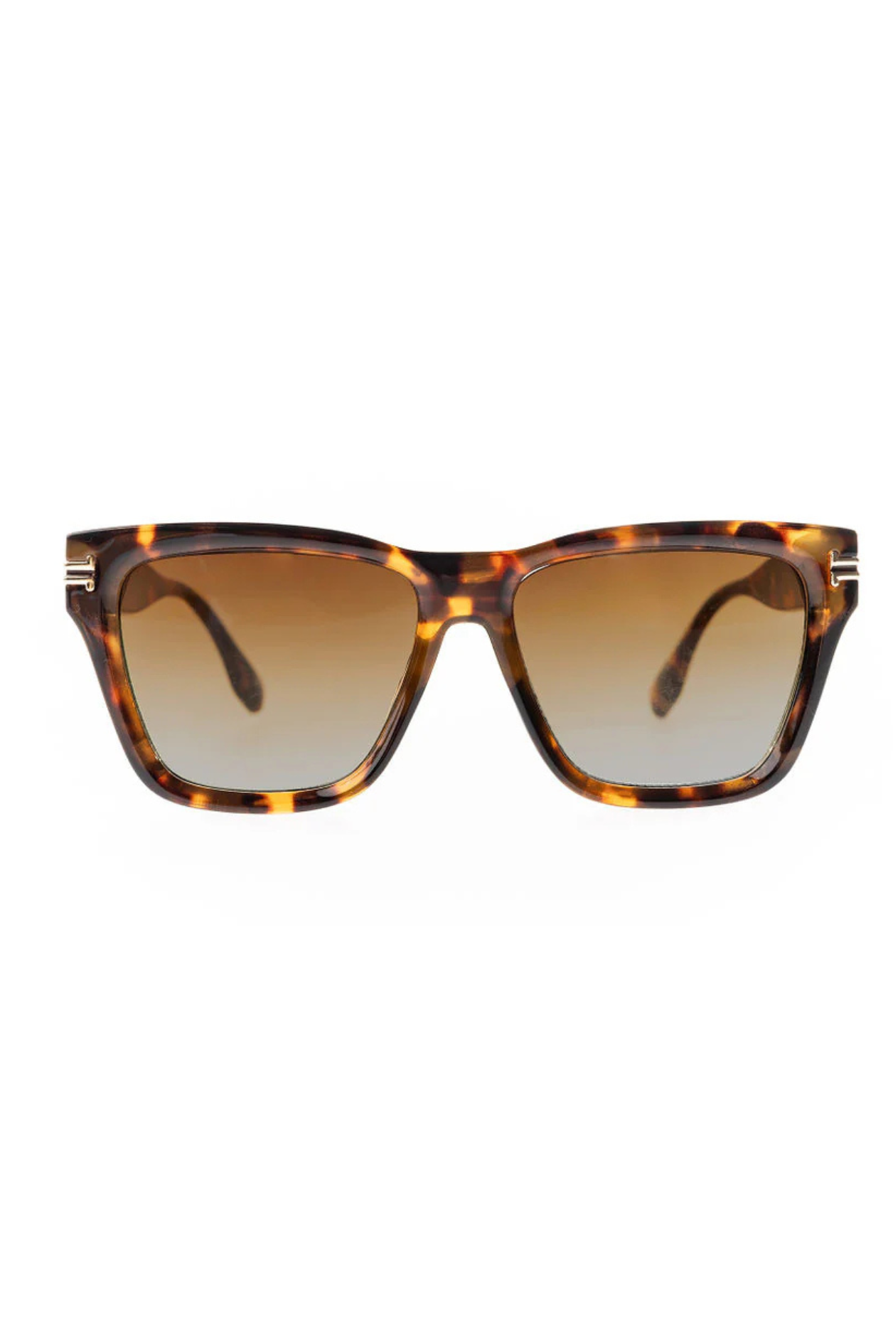 Mary Square Jordan Sunglasses | Brown Tortoise