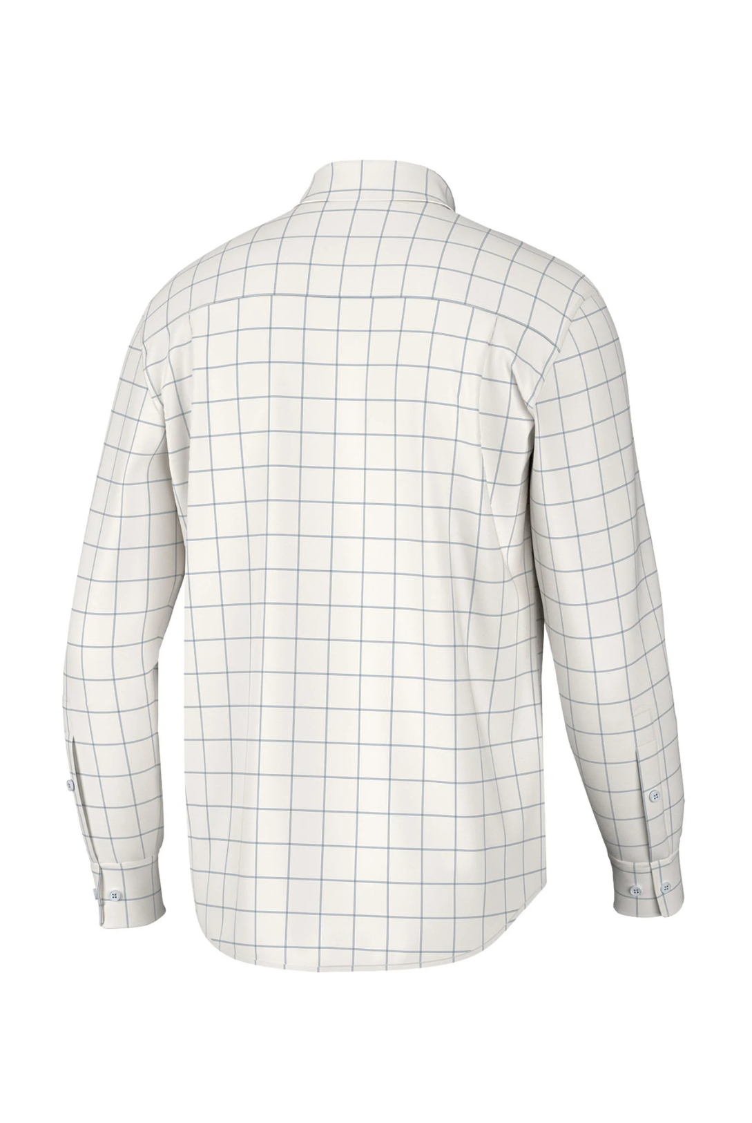 Southern Point Hadley Classic Long Sleeve Button Down in Blue Windowpane