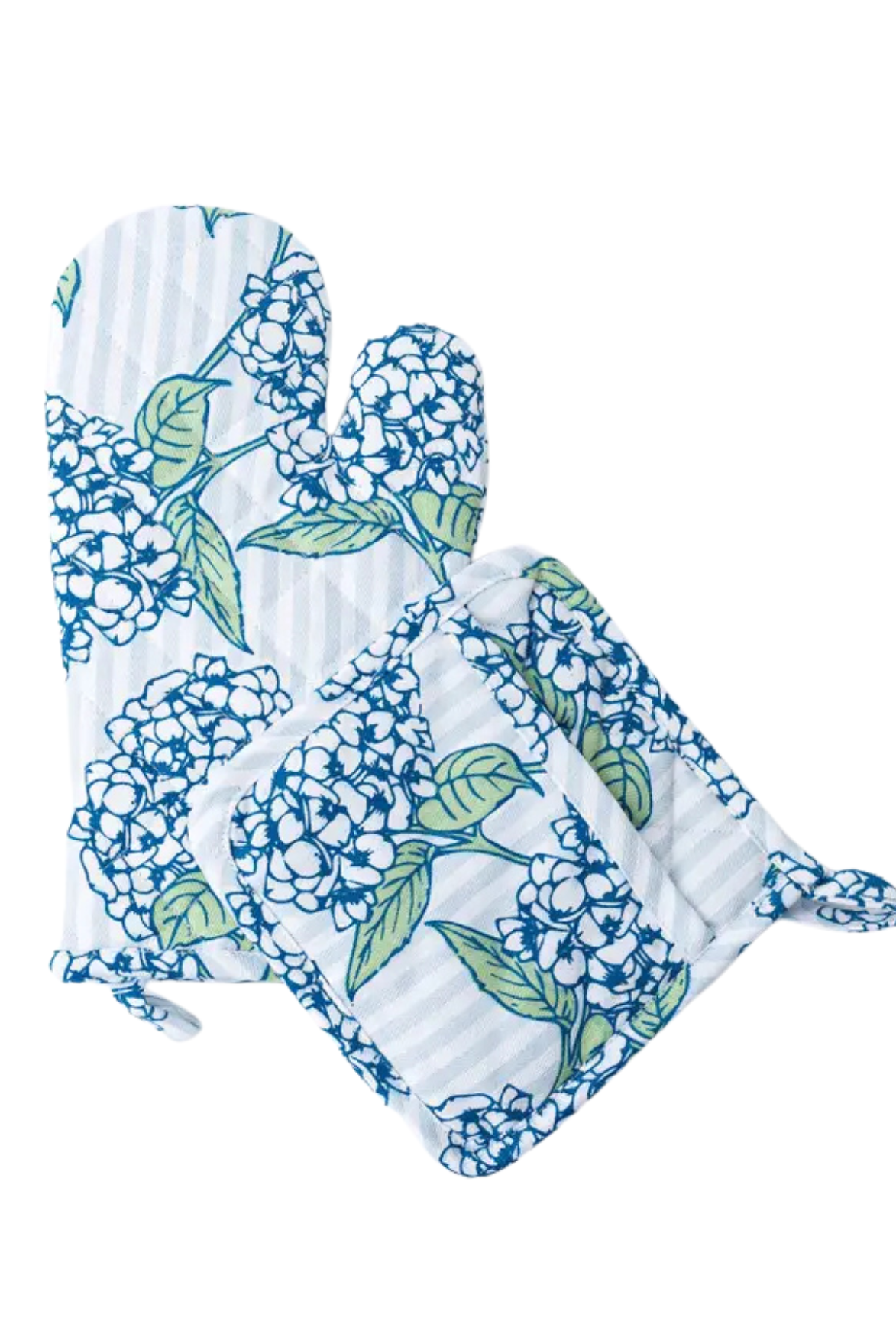 Hydrangea Stem Oven Mitt Set