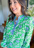 Mary Square | Gianna Top in Daisy Chain Green