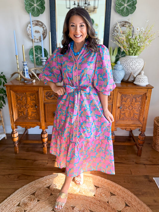 Heirloom Petal Midi Dress