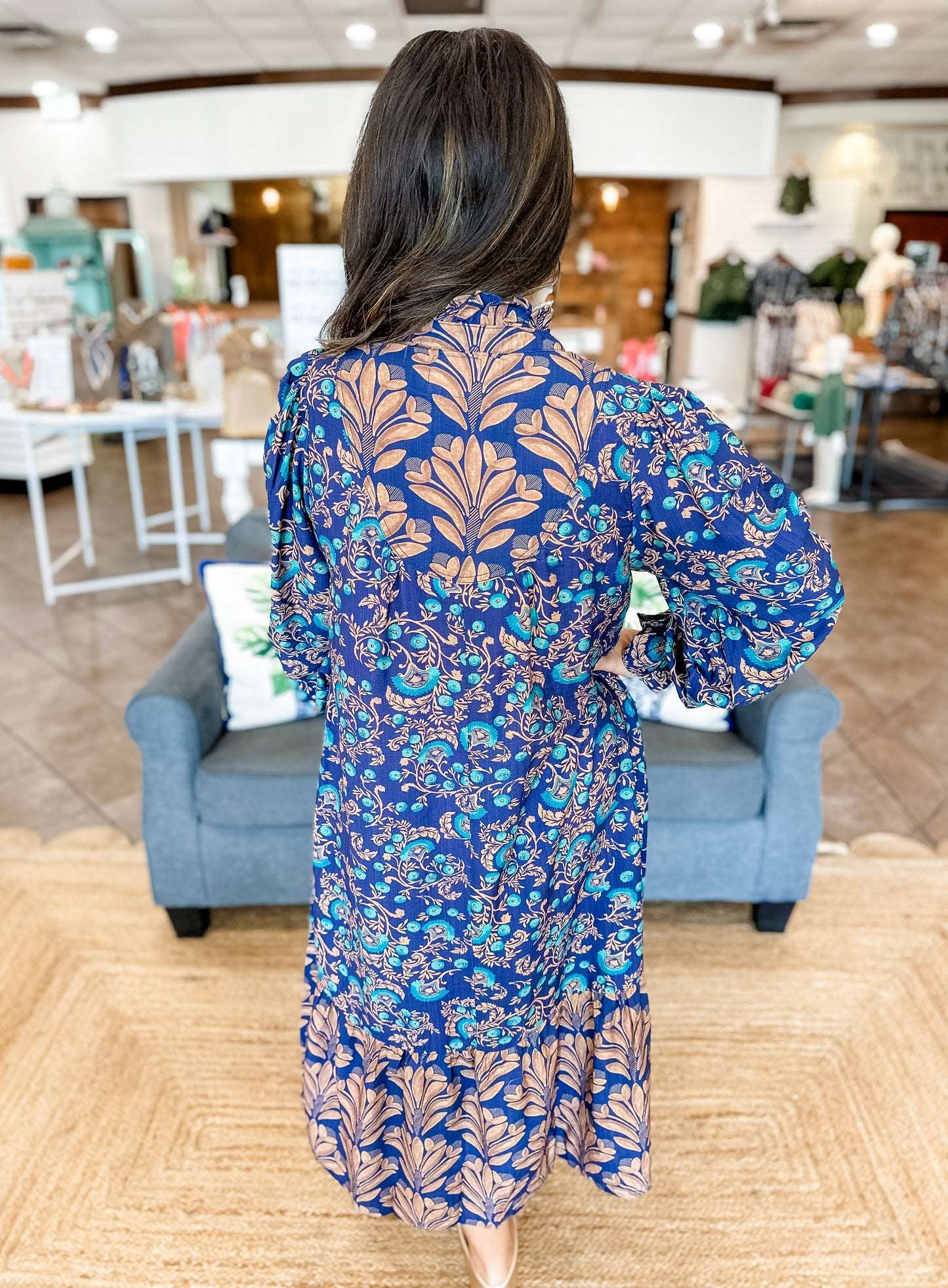The Indigo Isle Midi Dress