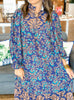 The Indigo Isle Midi Dress