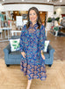 The Indigo Isle Midi Dress