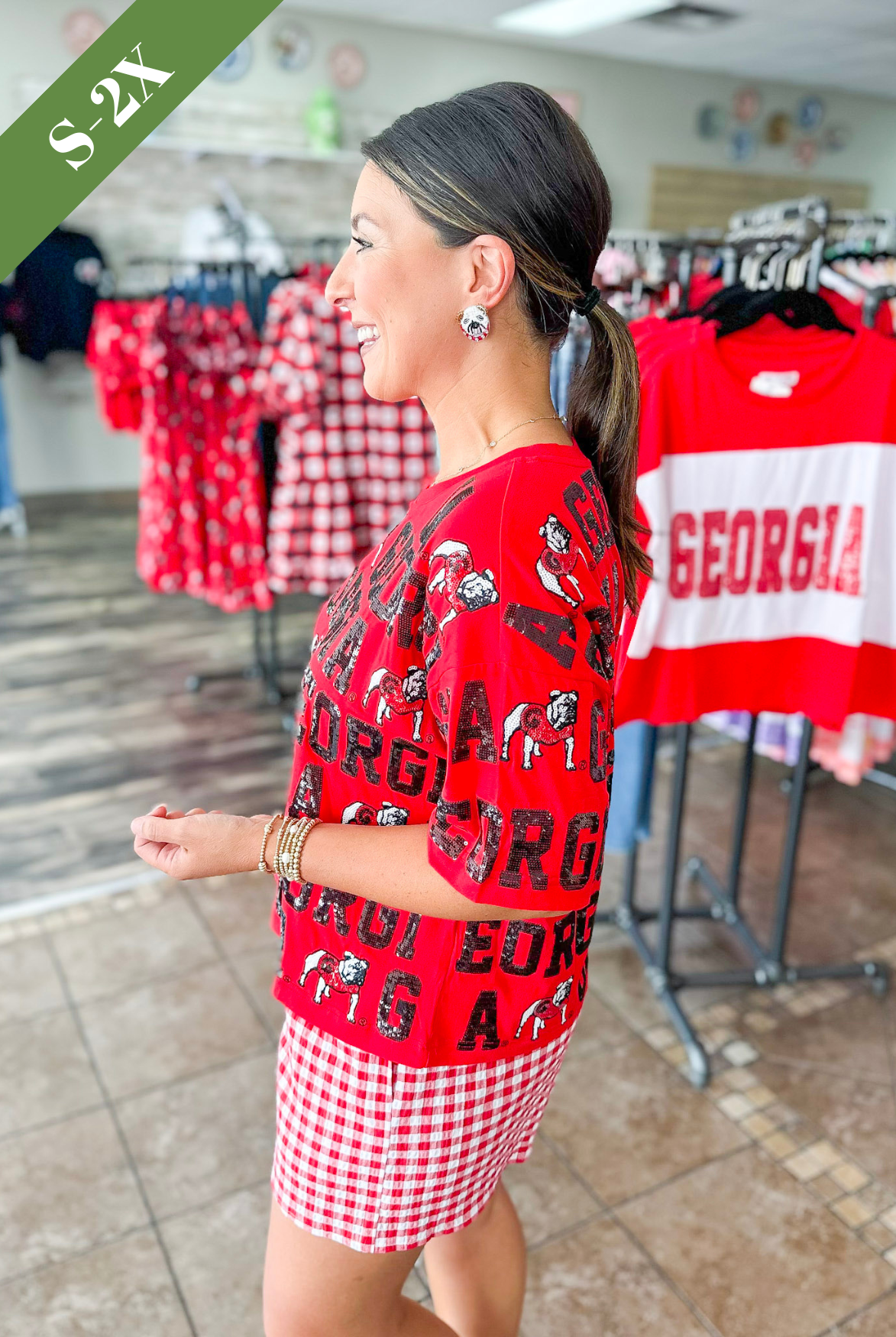 The Georgia Sequin Repeat Tee