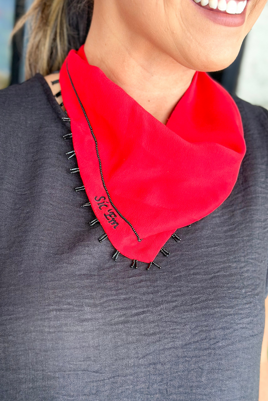 Mignonne Gavigan Georgia Embroidered Scarf