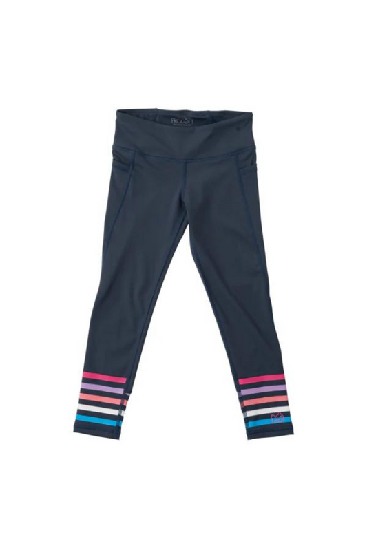 Prodoh Girl's GIRL'S ATHLETIC LEGGING IN NAVY STRIPE