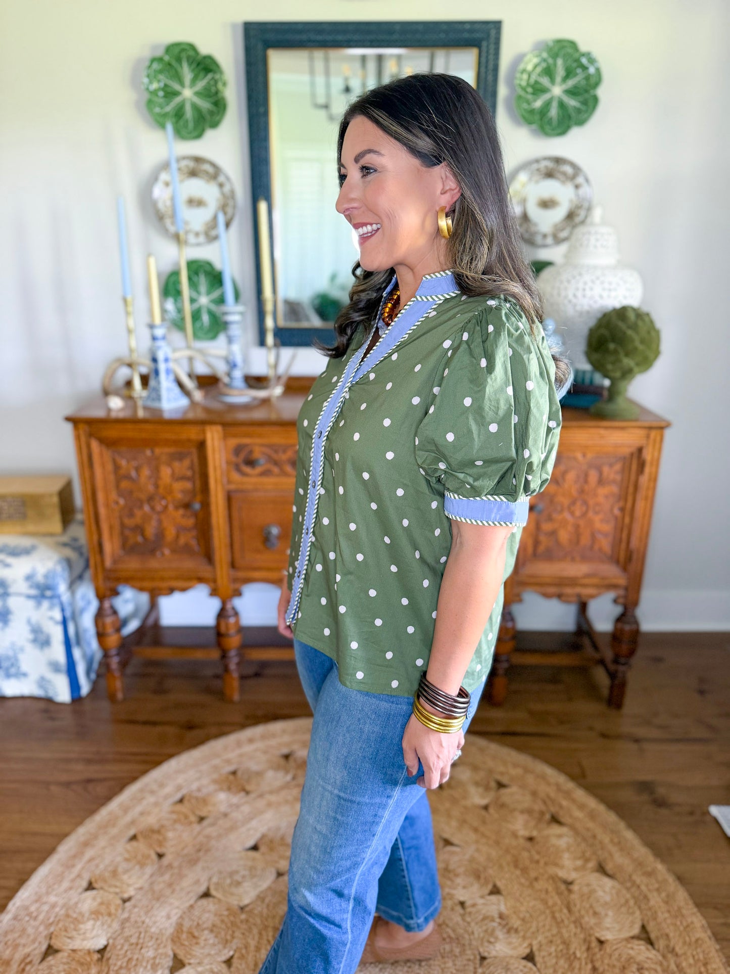 Hadley Dot Blouse