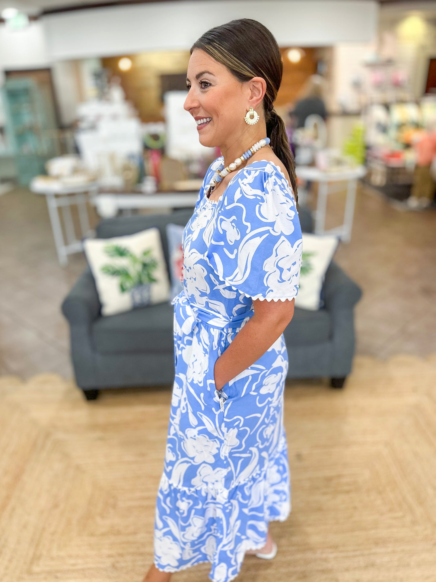 Mary Square Emery Dress | Spring Serenade