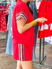 Mary Square Lauren Set in Red & Black