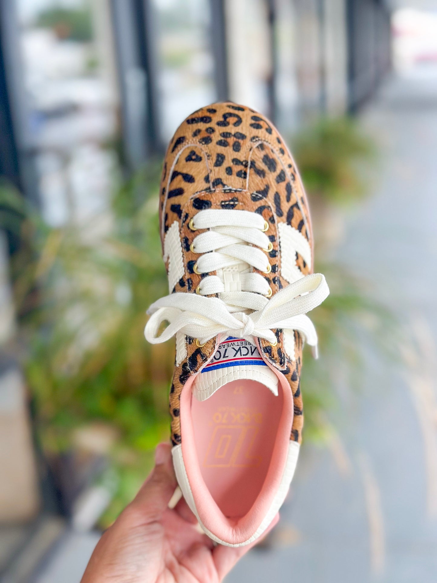 Back 70 Cloud Sneakers in Leopard Camel White