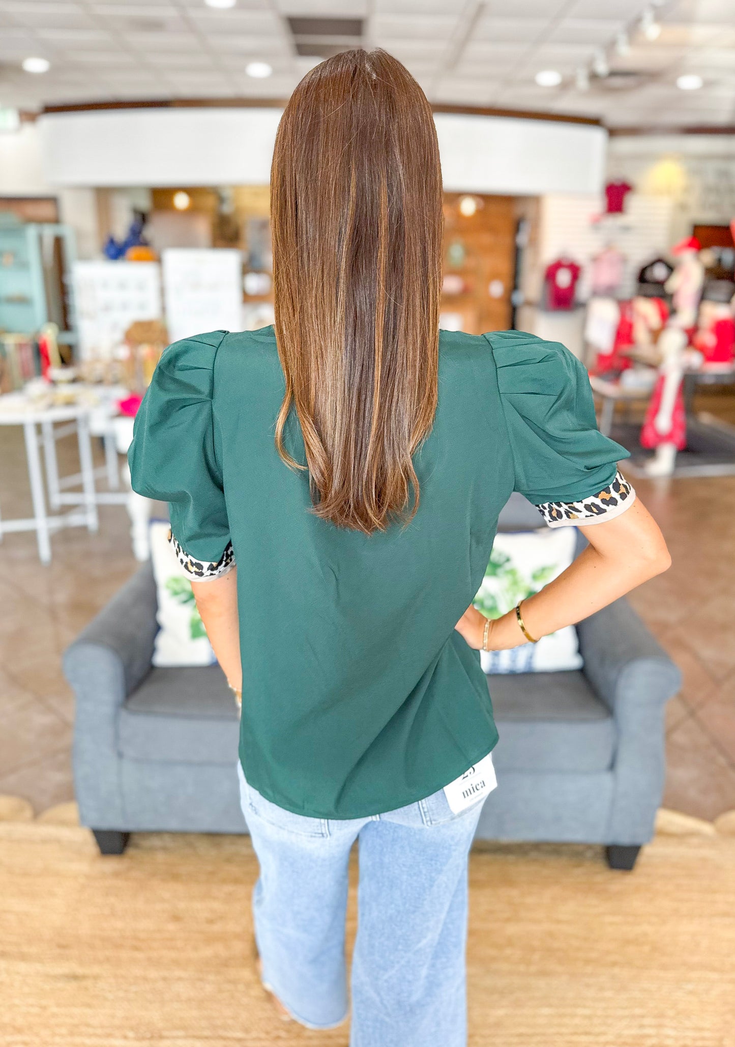 Wild For Fall Top in Green