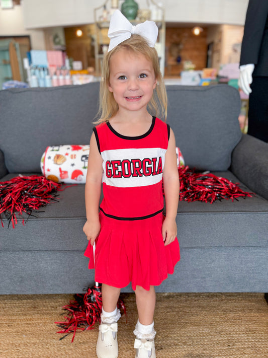 Stewart Simmons | Girls GA Cheerleader Pleated Dress