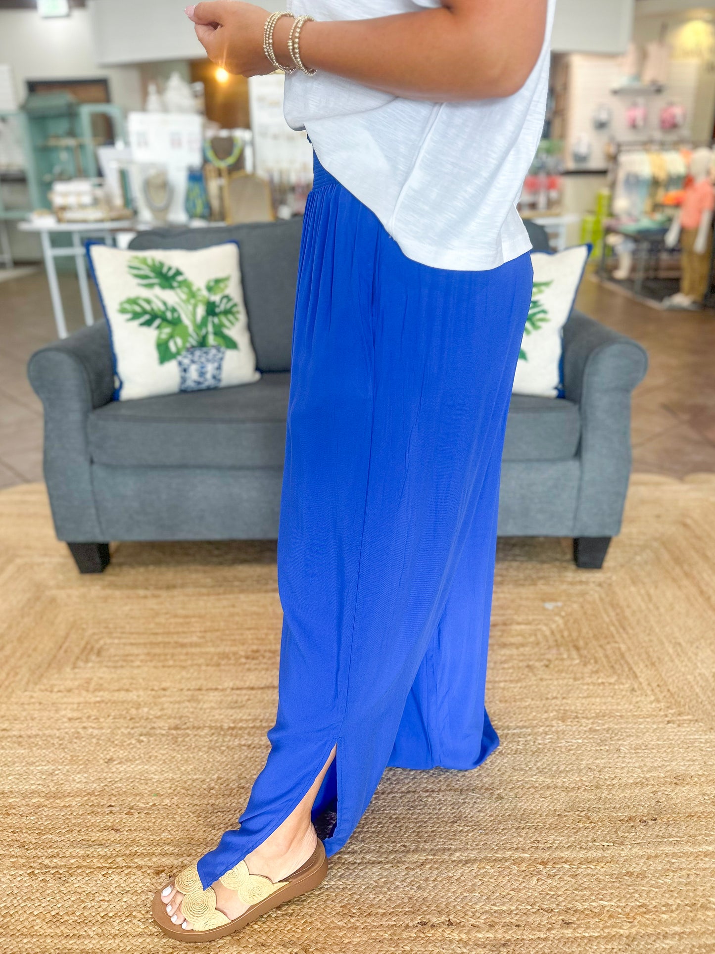 Mary Square Krista Pants | Blue
