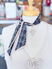 Floral Bow Twilly Scarf
