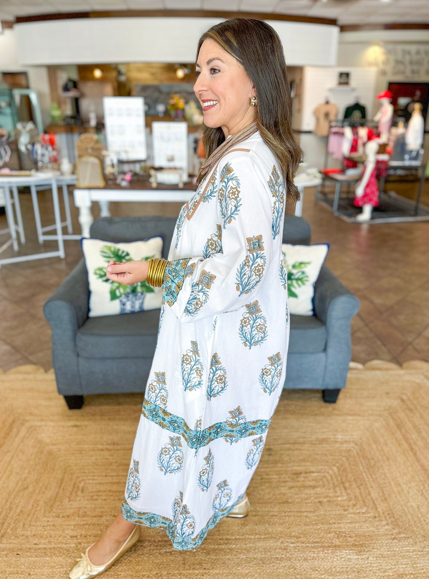 Victoria Dunn East Bay Maxi in Golden Dawn