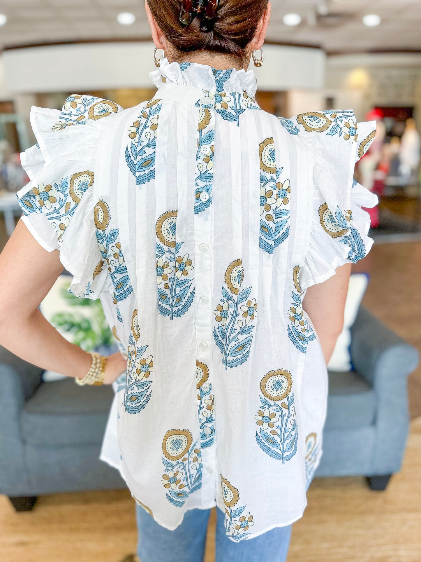 Victoria Dunn Jasmine Blouse in Java