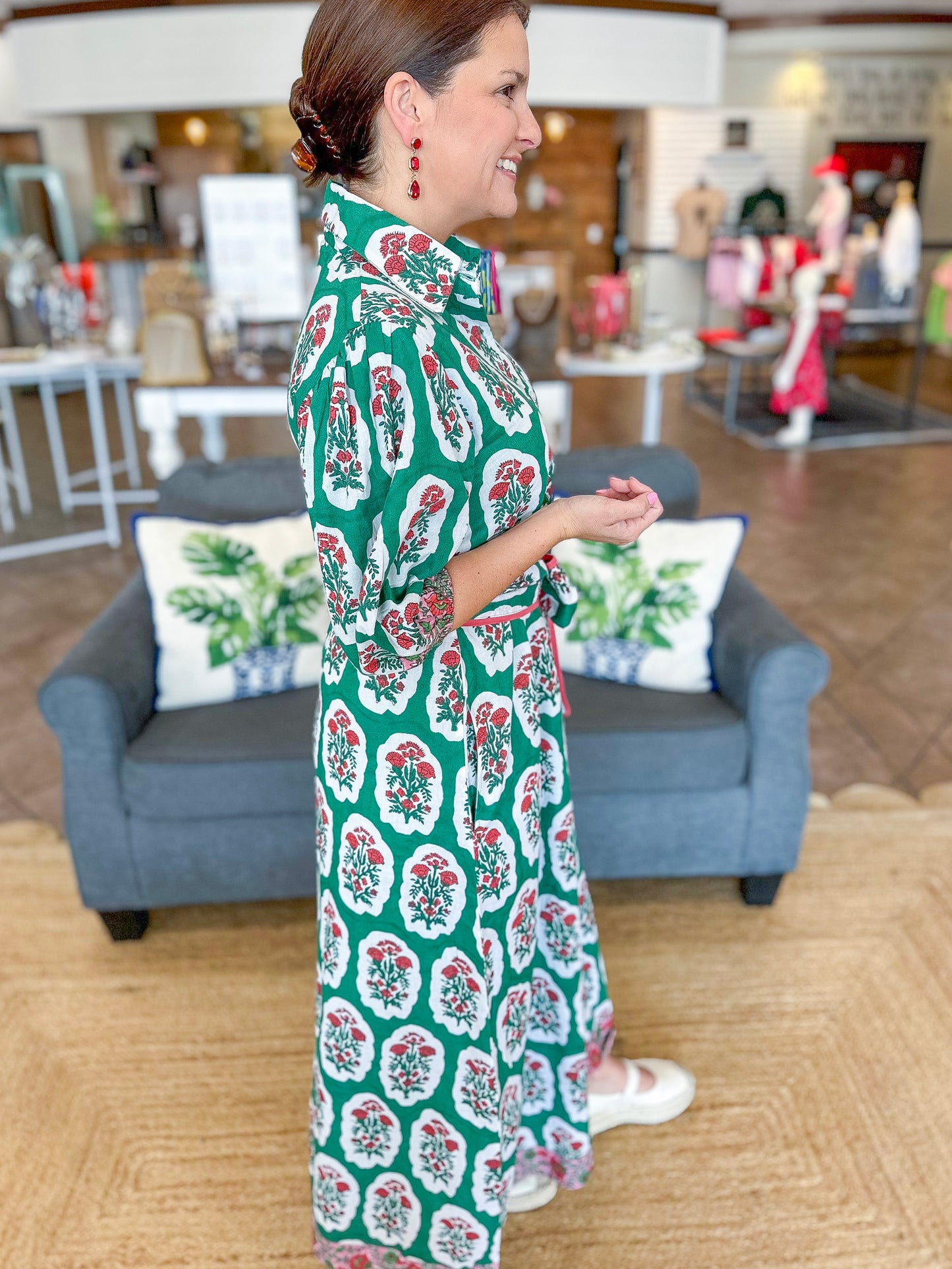 Victoria Dunn Eden Maxi in Greenbriar