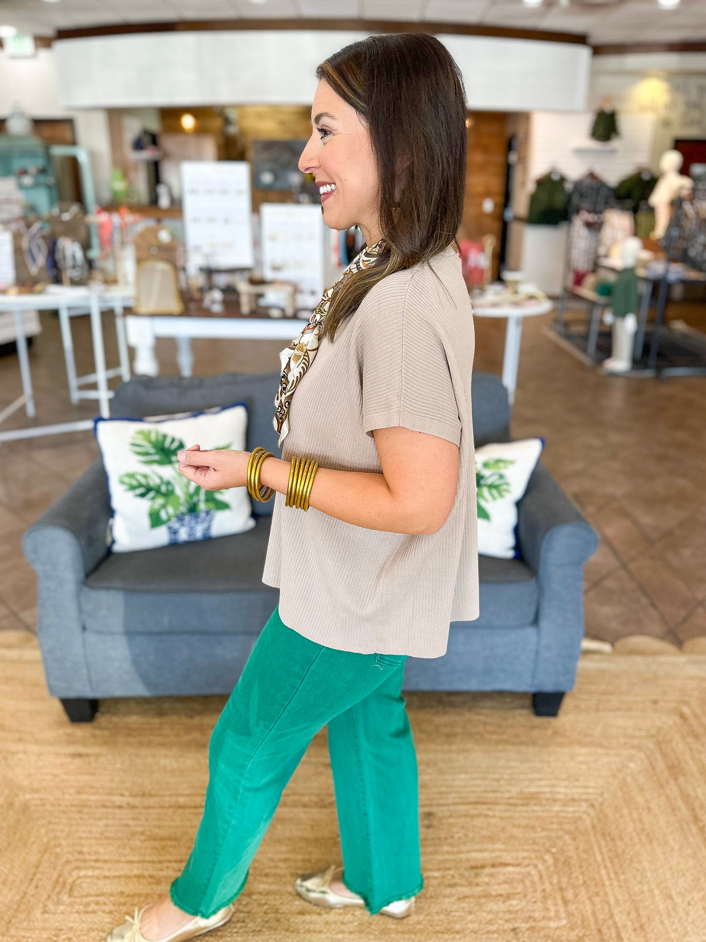 Woven in Warmth Sweater Top in Mocha