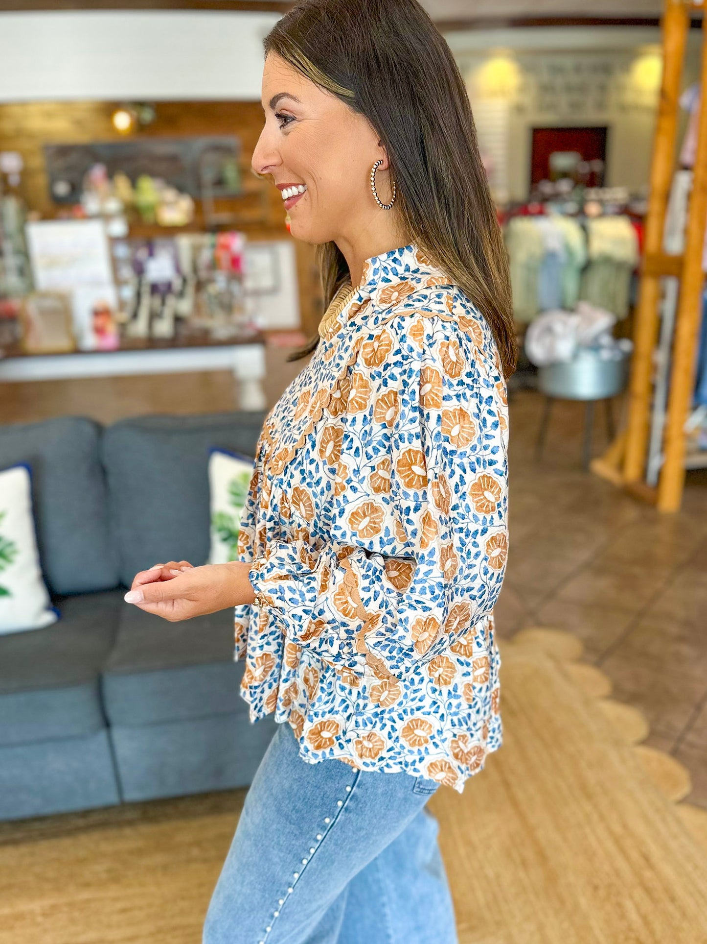 Midseason Muse Floral Top
