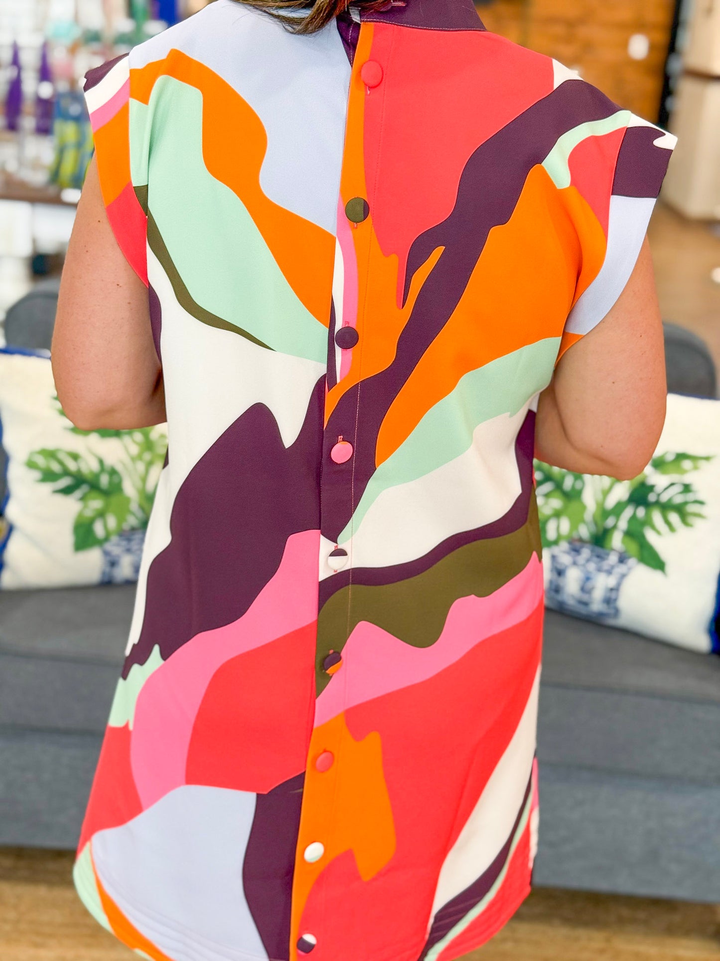 Crosby Beatrix Dress in Rocky Top